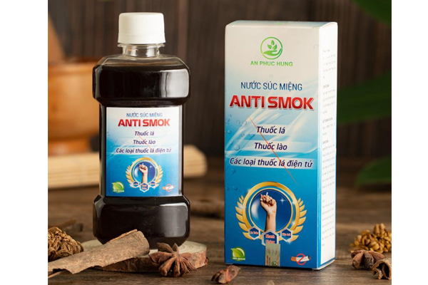 Nước súc miệng cai nghiện thuốc lá Antismok